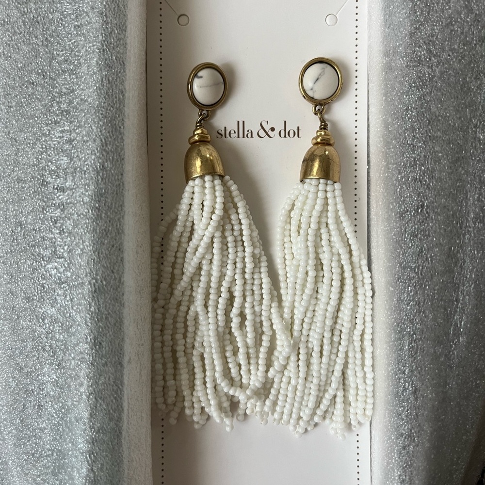 Stella & Dot Gita Tassel Earrings